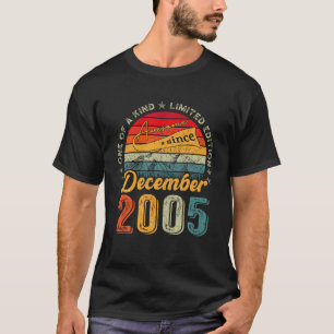 T-shirt Magnifique Depuis Décembre 2005 17 Ans 17ème