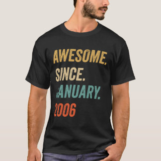 T-shirt Magnifique depuis janvier 2006 Vintage