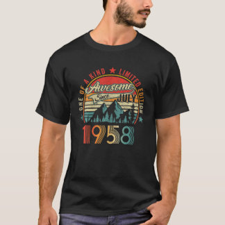 T-shirt Magnifique Depuis Juillet 1958 Né Juillet 1958 63 
