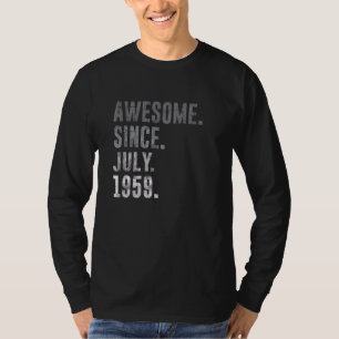 T-shirt Magnifique depuis juillet 1959 63ème anniversaire
