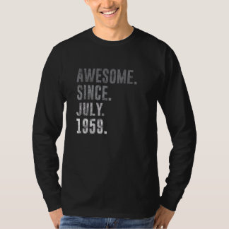 T-shirt Magnifique depuis juillet 1959 63ème anniversaire