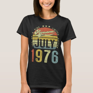 T-shirt Magnifique depuis juillet 1976 Vintage 46ème anniv
