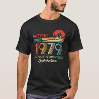 T-shirt Magnifique Depuis Juillet 1979 42 Ans Né Juillet 1