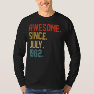 T-shirt Magnifique depuis juillet 1982 40 ans 40e annivers