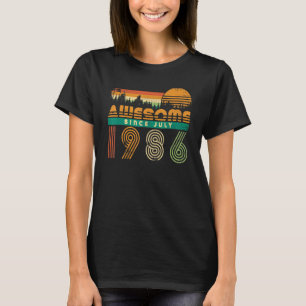 T-shirt Magnifique Depuis Juillet 1986 Anniversaire Pour H