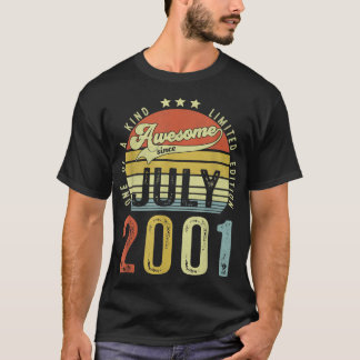 T-shirt Magnifique depuis juillet 2001 Vintage 21e anniver