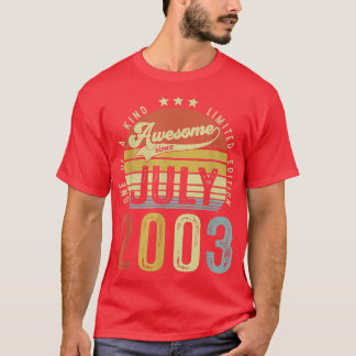 T-shirt Magnifique depuis juillet 2003 Vintage 19ème anniv