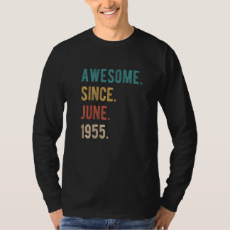 T-shirt Magnifique depuis juin 1955 67 Ancien Anniversaire