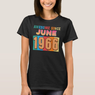 T-shirt Magnifique depuis juin 1966 56 Ans 56e Anniversair