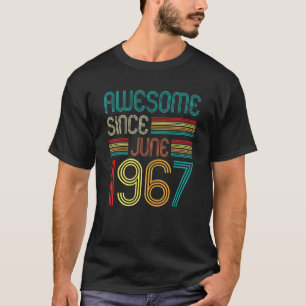 T-shirt Magnifique depuis juin 1967 Vintage 55 Ans 55ème