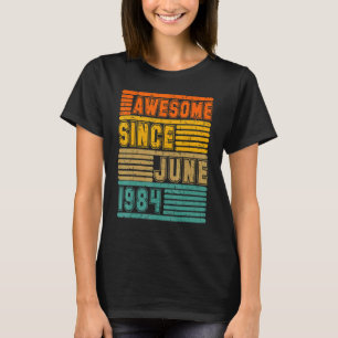 T-shirt Magnifique Depuis Juin 1984 Vintage 38E Hommes Et