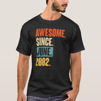 T-shirt Magnifique depuis juin 2002 20 ans 20e anniversair