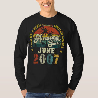 T-shirt Magnifique depuis juin 2007 Vintage 15ème annivers