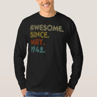 T-shirt Magnifique depuis mai 1942 80e anniversaire 80 ans