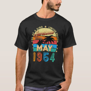 T-shirt Magnifique depuis mai 1954 68e anniversaire Vintag