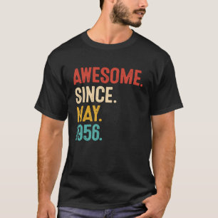 T-shirt Magnifique depuis mai 1956 67e anniversaire Retro 