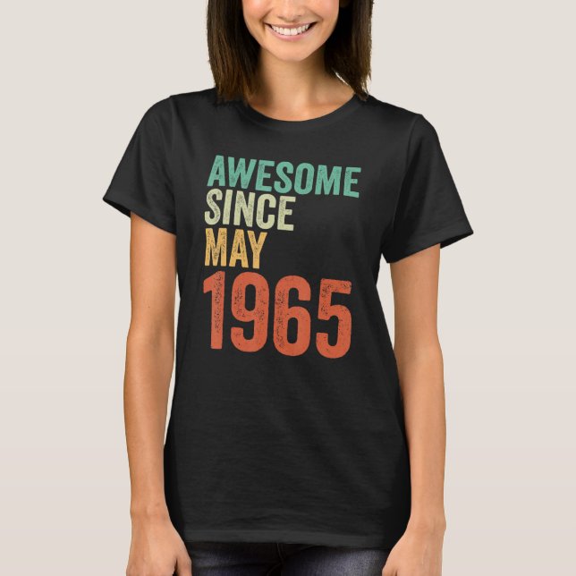 T-shirt Magnifique depuis mai 1965 Chemise 58e anniversair (Devant)