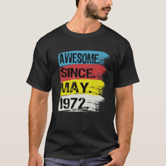 T-shirt Magnifique Depuis Mai 1972 Gemini Homme Taurus Gir