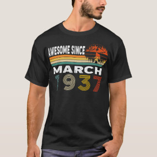 T-shirt Magnifique Depuis Mars 1937