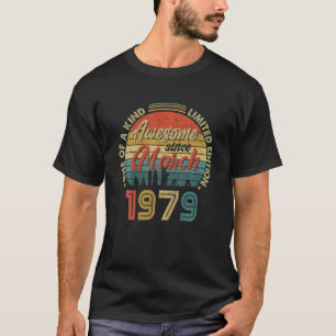 T-shirt Magnifique Depuis Mars 1979 Vintage 43E Anniversai
