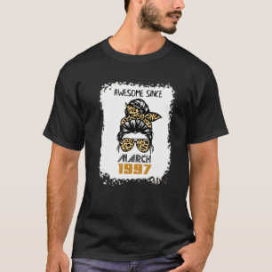 T-shirt Magnifique depuis mars 1997 25e anniversaire Messy