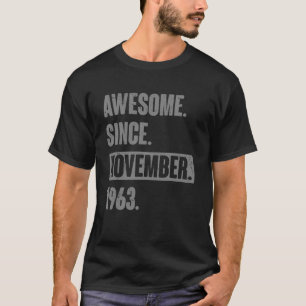 T-shirt Magnifique depuis novembre 1963 59 Ans 59e Naissan