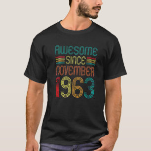 T-shirt Magnifique depuis novembre 1963 59e anniversaire R