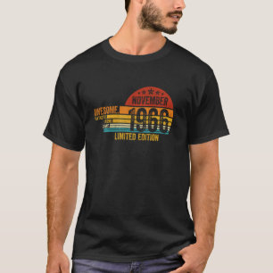 T-shirt Magnifique Depuis Novembre 1966 Légende Depuis Nov