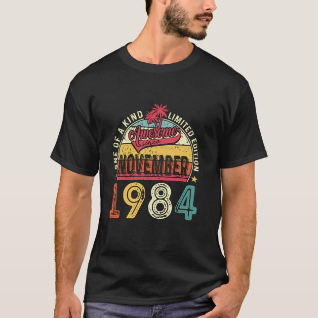T-shirt Magnifique depuis novembre 1984 40e anniversaire R (Devant)