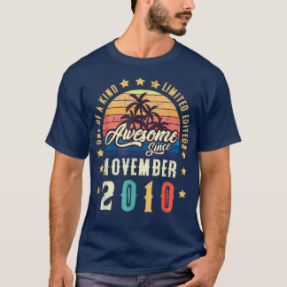 T-shirt Magnifique depuis novembre 2010 Vintage 12ème anni