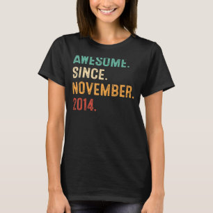 T-shirt Magnifique depuis novembre 2014 8e anniversaire 8 