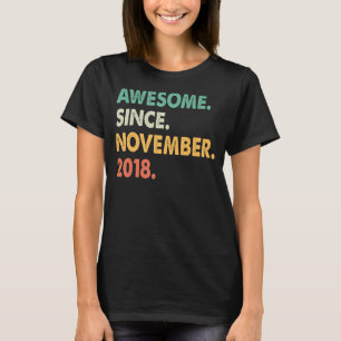 T-shirt Magnifique depuis novembre 2018 4ème anniversaire