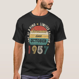 T-shirt Magnifique depuis octobre 1957 u2013 Joyeux annive