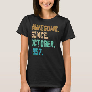T-shirt Magnifique depuis octobre 1957 Vintage 65ème anniv