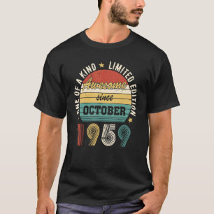 T-shirt Magnifique depuis octobre 1959 u2013 Joyeux annive