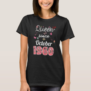 T-shirt Magnifique depuis Octobre 1960 fleurs 1960 Octobre