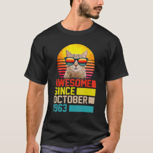 T-shirt Magnifique depuis octobre 1963 59e Anniversaire Ch