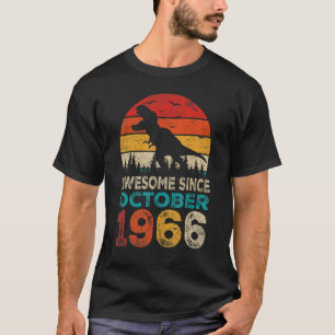 T-shirt Magnifique depuis octobre 1966 56e anniversaire Bo