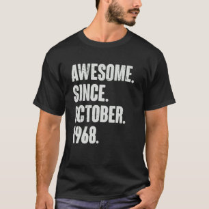 T-shirt Magnifique depuis octobre 1968 54 Ans 54ème annive