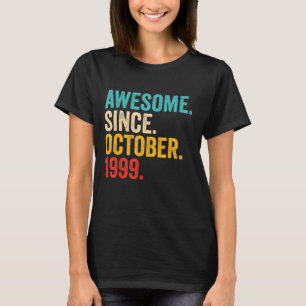 T-shirt Magnifique Depuis Octobre 1999 23 Ans 23ème Birt