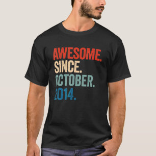 T-shirt Magnifique depuis octobre 2014 8e anniversaire 8 a