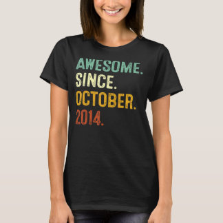 T-shirt Magnifique depuis octobre 2014 8e anniversaire 8 a