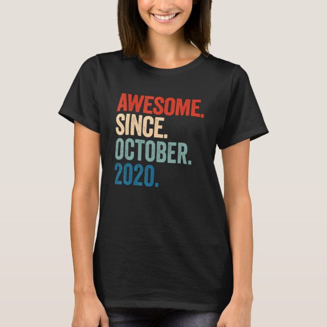 T-shirt Magnifique depuis octobre 2020 2e anniversaire 2 a (Devant)
