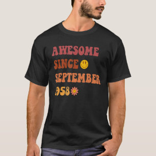 T-shirt Magnifique Depuis Septembre 1958 Retro Super 64 An