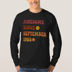 T-shirt Magnifique Depuis Septembre 1958 Retro Super 64 An