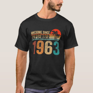 T-shirt Magnifique Depuis Septembre 1963 59 Ans 59th Bi