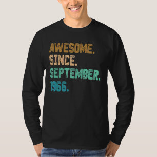 T-shirt Magnifique depuis septembre 1966 Vintage 56e anniv