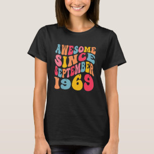 T-shirt Magnifique Depuis Septembre 1969 53 Ans Rétro 53èm