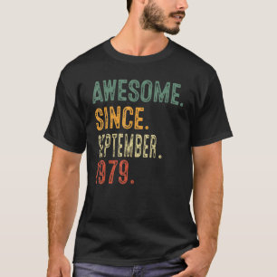 T-shirt Magnifique depuis septembre 1979 44e anniversaire