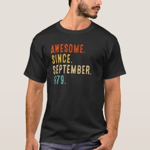 T-shirt Magnifique depuis septembre 1979 Vintage 43ème ann